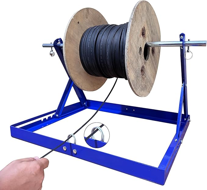 Cable Rack Holder Wire Dispenser Single Axle Cable Drum Holder Wiring Dispenser A