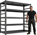 Metal Shelving, Garage Shelving Unit and Storage,Adjustable Storage Shelves, 3000LBS Storage Steel Shelving, for Kitchen Warehouse Pantry Commercial Use, Basement (72in×48in×24in-5 Tier)