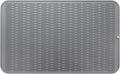 Silicone Dish Drying Mat for Multiple Usage,Easy clean,Eco-friendly,Heat-resistant Silicone Mat for Kitchen Counter or Sink,Refrigerator or Drawer Liner Grey 3XL 28 inches x 18 inches