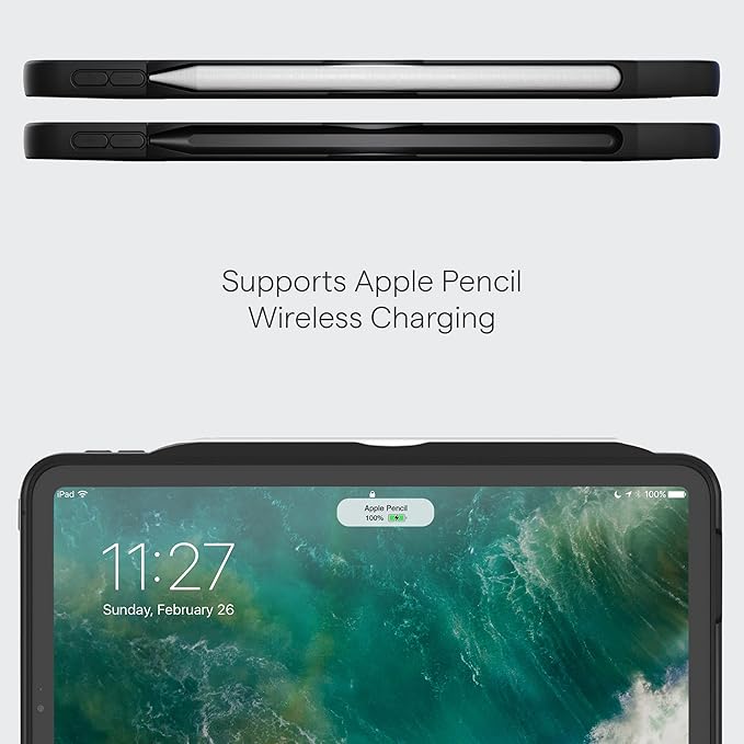 ZUGU Case for iPad Pro 12.9 Case 5th / 6th Generation Stand 2021/2022, Slim Protective Cover with Wireless Apple Pencil Charging, Magnetic Stand & Sleep/Wake Magnetic Cover, Berry Purple