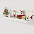 White Floating Shelves 48 Inch Long, 12 Inch Deep Floating Shelves for Wall, 48 x 12 Large Wall Shelves for Home Storage & Display, 2" Thicked Floating Shelf for Bedroom, Living Room, 1 Pack