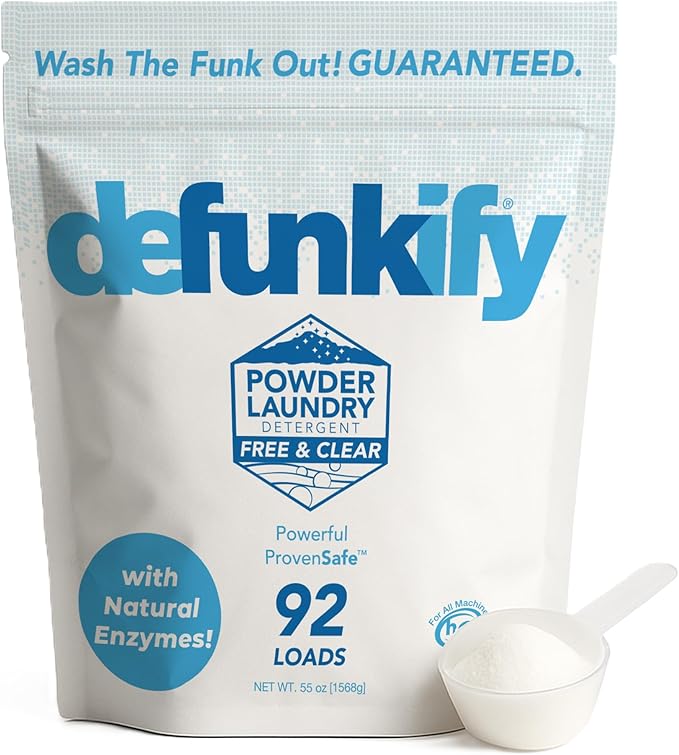 Laundry Detergent Powder, 92 Load. Unscented Laundry Soap Powder Detergent for Sensitive Skin. ProvenSafe™ Laundry Stripper Washing Soda w/Odor & Stain Remover for Activewear & All Fabrics