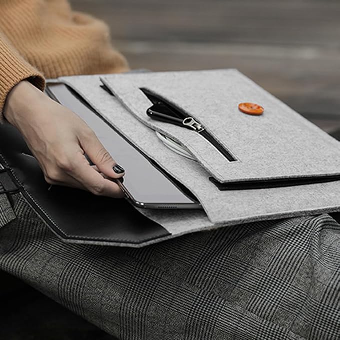 Laptop Sleeve Protective Case 11inch/13inch/15inch Shock Storage Bag for Business Travel Meeting
