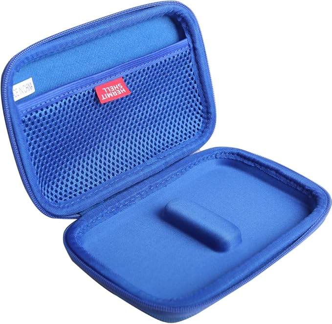 Hermitshell Hard Travel Case for Samsung T7 Shield 2TB / 1TB / 4TB, Portable SSD, USB 3.2 Gen2 External Solid State Drive (Blue, Case for 2 Hard Drives)