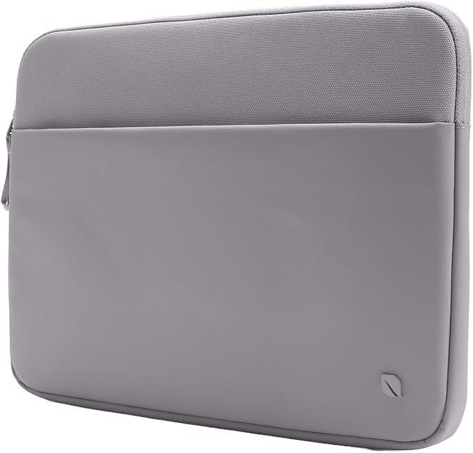 Incase A.R.C. Laptop Sleeve 14 Inch – MacBook Case with Faux Fur Lining, External Pocket – Fits MacBook Pro Air Lenovo Dell HP – Laptop Cover, Computer Case - Travel, Work, College - Grey