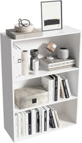 3 Tier Book Shelf，Wooden 3 Cube Storage Organizer, 33 Inch Versatile Cubes Shelf and Cubby Unit for Any Space (White, 3 Cube-W(23.6inch)