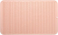 Silicone Dish Drying Mat for Multiple Usage,Easy clean,Eco-friendly,Heat-resistant Silicone Mat for Kitchen Counter or Sink,Refrigerator or Drawer Liner Pink 3XL 28 inches x 18 inches