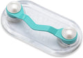 Readerest Magnetic Eyeglass Holder, ID Badge Holder, Shark Tank (Turquoise with Pearls), Made in USA