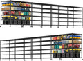 PrimeZone 6 Tier 80.7" H x 55.5" W x 24" D Wire Shelving with Wheels 3600lbs NSF Certified Storage Shelves Heavy Duty Metal Shelf Adjustable Rolling Rack Commercial Garage Restaurant Warehouse 8Pack