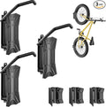 monTEK Bike Wall Mount for 4.5" Tire Width, Swivel Bike Wall Hanger Holds Up to 77lbs, Space-Saving Bike Rack Garage, Heavy Duty Bike Storage for Bedroom Home Office, 3 Pack