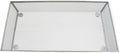 HAHIYO Stackable Mesh Tray Cup 12 x 6 x 2 inches Sturdy Container for Desk Drawer Organizer Collection for Home Office School kitchen Soft Foam Feet No Sharp Edges 1 Pack Silver