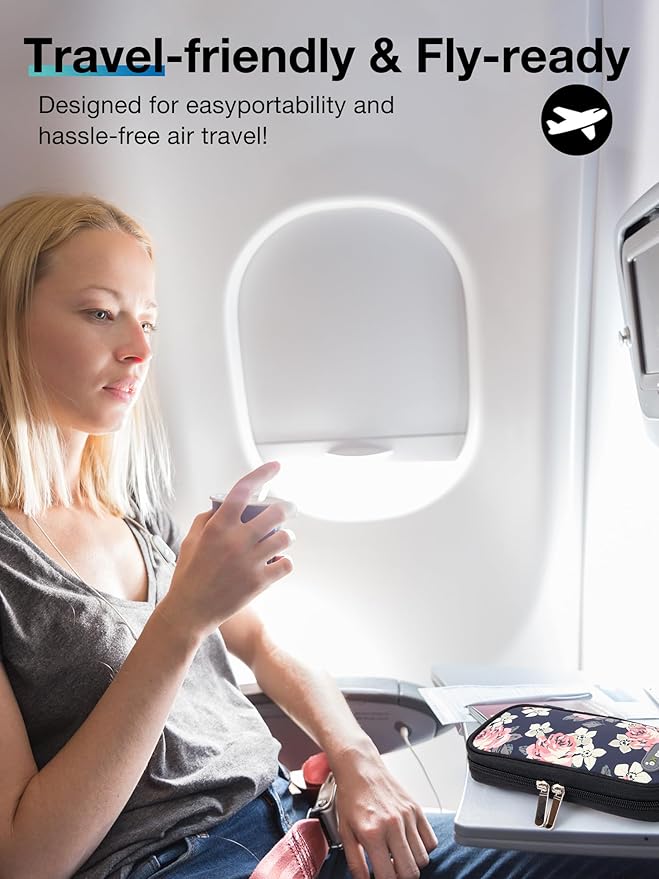 Insulin Cooler Travel Case TSA Approved, Insulin Pen Case, Medication Cooler for Travel (Flower)