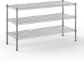 18" Deep x 48" Wide x 27" Height Wire Shelving Kit | 3-Tier | NSF Commercial Storage Rack Unit