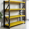 torage Shelves,Garage Shelving Heavy Duty Metal Adjustable Garage Shelves, Shelving Units Industrial Shelving for Warehouse (Yellow and Black, W59.1*D23.6*H78.7)