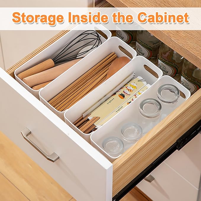 3 Pcs Kitchen Cabinet Door Organizer, Adhesive Mount Inside Cabinet Door Storage, Under Sink Storage Shelf for Kitchen,Bathroom,Office (Transparent)