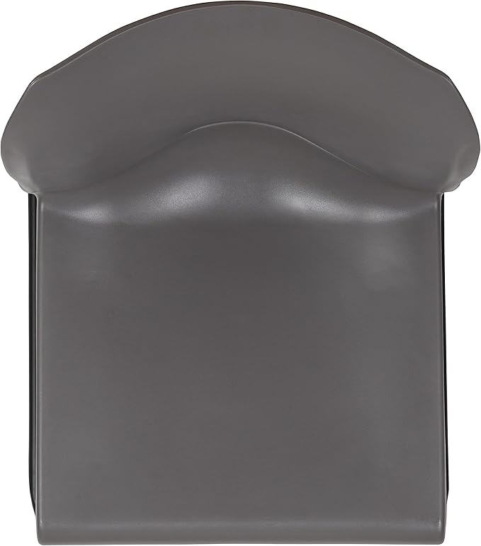 Flash Furniture Hercules Series Contoured Stacking Chairs for Waiting Rooms and Offices, Ergonomic Lobby Chairs with Curved Back, Set of 5, Gray