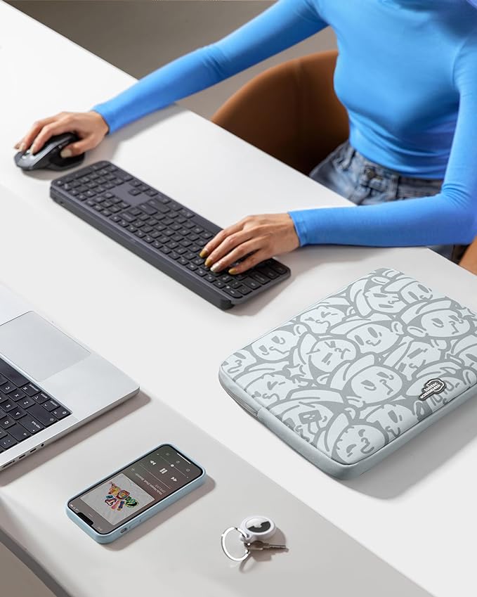 tomtoc 360° Protective Laptop Sleeve for 15-inch MacBook Air M4/A3241 2025, M3/A3114 2024, M2/A2941 2023, 15-inch MacBook Pro A1990 A1707, Dell XPS 15 Plus Laptop, Water-Resistant Computer Case Bag