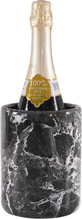 Radicaln Marble Wine Chiller Black 6.5" Inches Handmade Beverage Cooler For Bar Accessories, Wine Chiller For Champagne, Wine Bottle Cooler for Christmas Decor