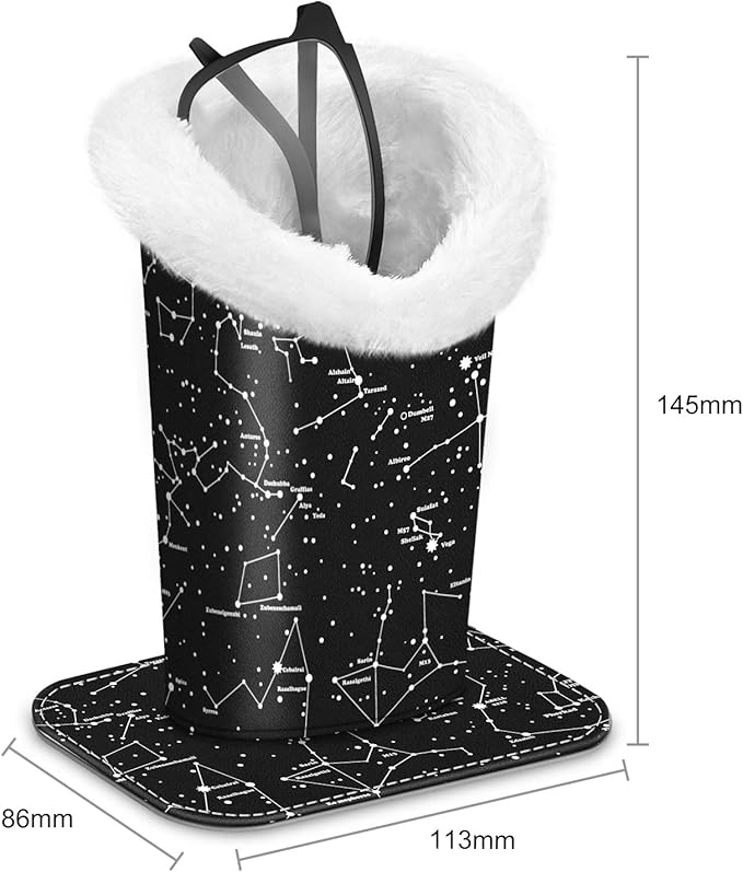 Fintie Plush Lined Eyeglasses Holder, Glasses Stand Case, Anti-scratch Glasses Storage Organizer for Desk, Nightstand, Office