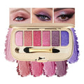Glitter Eyeshadow Palette, Ultra-Shiny Sparkle Shimmer Eye Shadow with Fine Powder, Natural Pigment, Waterproof Sweat-Proof Long-Lasting Color, Shiny Multi-Color Nude Earth Tone Makeup Palette-2#