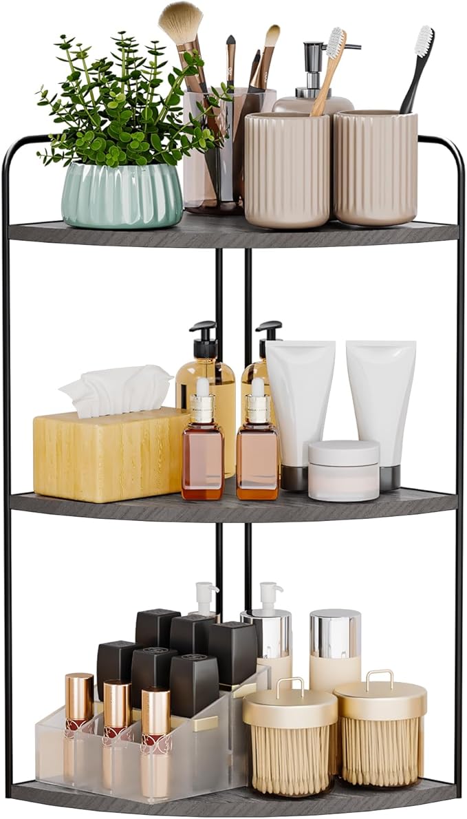 Bathroom Counter Organizer,Countertop Organizer,Vanity Organizers,Bathroom Storage,Bathroom Sink Organizers,Counter Shelf,Corner Counter,Corner Shelves