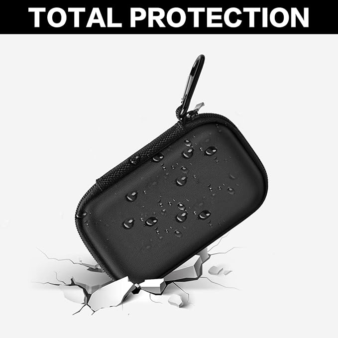 Case for SanDisk 1TB 2TB 500GB 4TB/for SanDisk PRO Extreme Portable SSD, External Solid State Hard Drive Storage Holder for SDSSDE61/ SDSSDE60/ SDSSDE81/SDSSDE30/SDSSDE60(Box Only)(Fullblack)