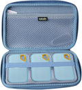 Adada Hard Case for SanDisk 500GB / 250GB / 1TB / 2TB Extreme Portable SSD (Sky Blue, Case for 3 Hard Drives)
