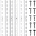 6 Pcs Dual Track Upright Wall Shelving System Heavy Duty Support System Twin Slot Shelf Rail Shelf Standards for Pantries Linen Closets Laundry Rooms(White,47.5 Inch)