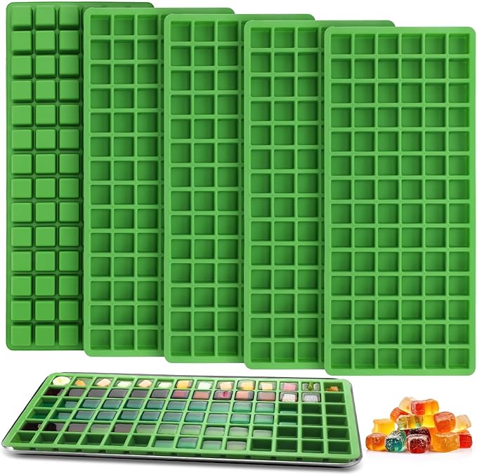 5 Pcs Silicone Food Molds for Harvest Right Freeze Dryer Harvest Right Medium Square Trays Dividers Food Mold for Fruit Vegetable Cake Freeze Drying Accessories (Large)