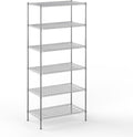 24" Deep x 42" Wide x 96" Height Wire Shelving Kit | 6-Tier | NSF Commercial Storage Rack Unit