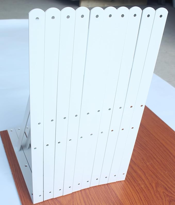 8 Pack L20 x H 12" White Heavy Duty Shelf Brackets with Screws Metal Shelf Brackets Shelf Support Angle Brackets for Shelves L Brackets Heavy Duty Floating Shelf