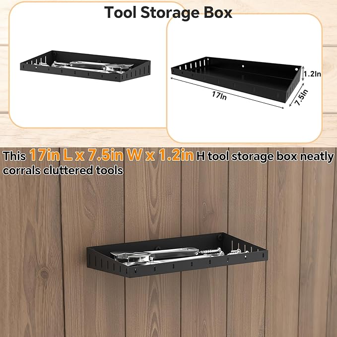 Wall Mount Screwdriver Organizer, Plier Organizer, Hammer Rack, Hand Tool Organizer and Storage Rack Wall Mount for Workshop Shed Garage Workbench Home, 4 pack