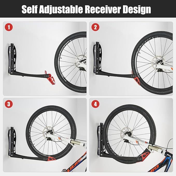 Ultrawall BIKEPAL Swivel Bike Racks - No Lift Wall-Mounted Bike Storage Solution for Home & Garage