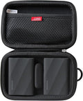 Hermitshell Hard Travel Case for Samsung T9 Portable SSD 2TB / 4TB / 1TB (Black, Case for 2 Hard Drives)