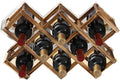 Freestanding Wine Rack, Holds up to 10 Bottles, Foldable Countertop & Cabinet Wine Holder – Wine Rack for Red Wine, Water Bottles, and Drink Storage, No Assembly Required