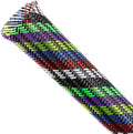 Braided Cable Sleeving, PET Expandable Braided Cable Sleeve, Flexible Mesh Sleeving Cord Management for Audio Video and Other Home Device, Cord Protector from Pets (Multiple Colors, 1/4" x 25ft)