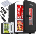 Mini Fridge for Bedroom, 15 Litre/21 Cans Portable Mini Refrigerator with AC/DC Power for Office, Dorm and Car, Thermoelectric Electric Cooler & Warmer Skincare Fridge for Drinks, Food, Cosmetics