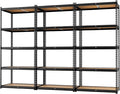 LEVELEVE 5-Tier Heavy Duty Storage Shelving Unit, 2020 lbs Capacity, Adjustable Metal Utility Shelf, 48" L x 18" W x 73" H for Garage, Kitchen, Pantry, Basement, Bathroom, Laundry,3 Pack