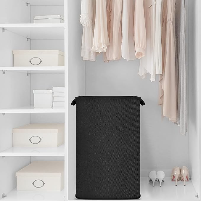 SNIGJAT Large Laundry Hamper, Tall Laundry Hamper with Sturdy Handles, Hampers for Laundry, Rectangular Dirty Clothes Hamper for Bedroom, Extra Large Laundry Basket for Clothes Toys, 80 L