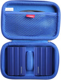 Hermitshell Hard Travel Case for Samsung T7 Shield 2TB / 1TB / 4TB, Portable SSD, USB 3.2 Gen2 External Solid State Drive (Blue, Case for 2 Hard Drives)