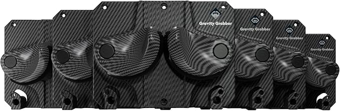 Gravity Grabber - Ultimate Ski & Snowboard Wall Rack | Secure, Non-Slip Storage | Fits Any Ski/Board | Garage Organization | Ski Storage Rack | Snowboard Storage Rack | Winter Gear Organizer | 6 Pck