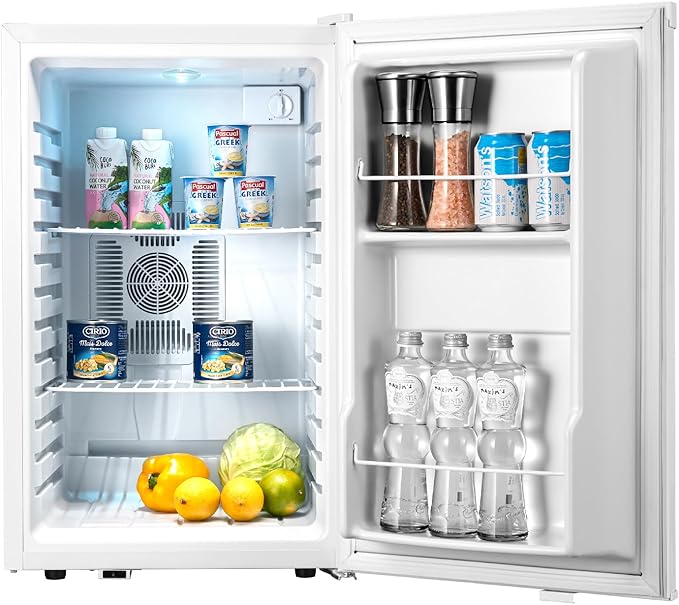 Mini Fridge & Cooler - 70 Liter Small Fridge for Bedroom, 38-72℉ Small Refrigerator for Office, Home, Apartment, Thermoelectric Electric Cooler for Skincare, Food, Drinks(2.47 cu.ft)