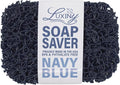 Soap Saver for bar soap, American Made by Luxiny, Lifts Soap in Soap Dishes & Shower Soap Holders -Handmade Soap Lasts Longer -Made from Plant Materials (Navy Blue)