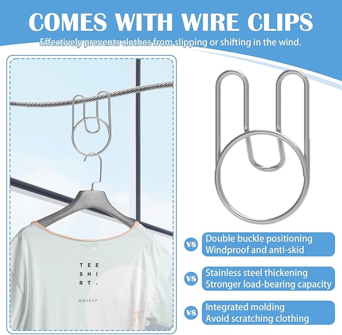 Retractable Clothesline Indoor, Non-Sagging Outdoor Clothes Line Retracting 15.7 Feet Heavy Duty Laundry Line Retractable Wall Mounted Clothes Line Outdoors (Square-Black)