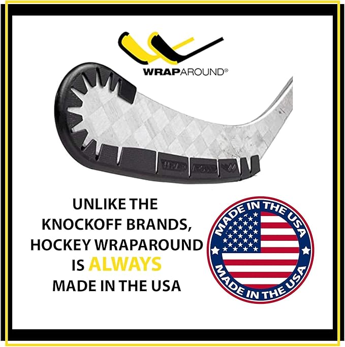 Wraparound Hockey Stick Blade Protector for Off Ice Training - Long Lasting -Cuts to Fit Junior, Senior Sticks - Hockey Training Equipment, Accessories, Gear