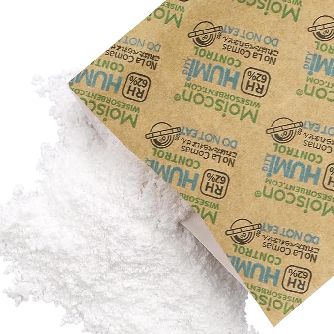 62% Two-Way Humidity Control Packs, 67 Gram 20 Pack for Storing 1 lb, Size 67 Moisture Control Packets Individually Wrapped, Humidifier Packs for Storage Containers