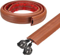 HARFINGTON 4ft Cord Cover Floor W0.6 x H0.33 Inner Channel PVC Hide Extension Cable Floor Wire Hider Wire Covers Protector for Prevent Cable Trips Cables Management, Wood Brown