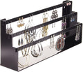 Angelynn's Freestanding or Wall Mounted Earring Holder Organizer for Small and Medium Post Stud Dangle Pierced Earrings, Hanging Closet Jewelry Storage Rack, Daelyn Rubbed Bronze 6" x14 1/2"