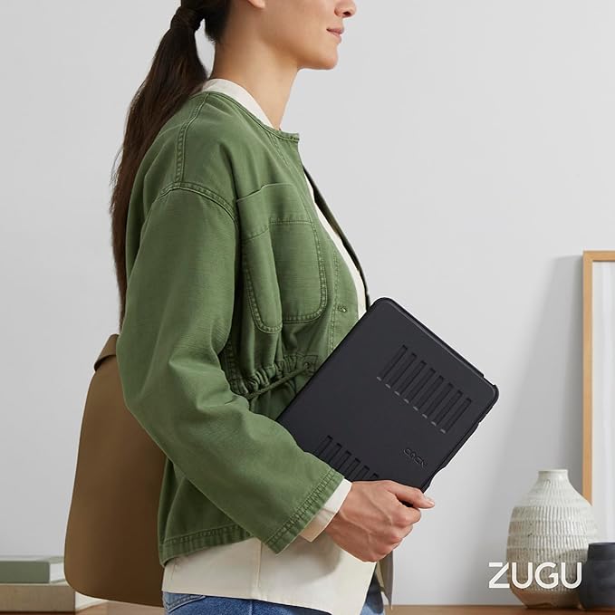 ZUGU CASE for iPad Air 11 (M3 2025 / M2 2024) iPad Air 4 & 5 10.9 Inch (2020/2022) - Protective, Ultra Thin, Magnetic Stand, Sleep/Wake Cover with Apple Pencil Charging & Storage - Desert Rose