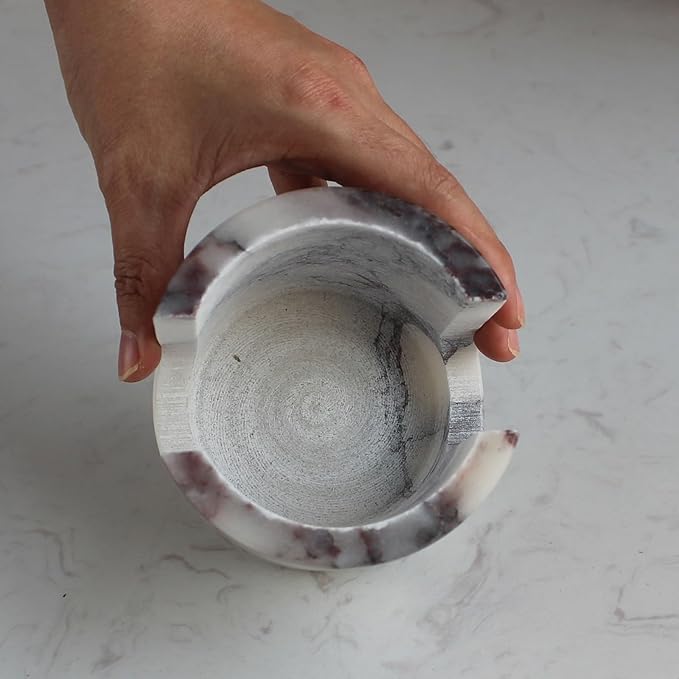 Natural Marble Travertine Sponge Holder for Kitchen Counter, Drying Rack, Sponge Caddy for Sink Organizer - Calacatta Viola Marble